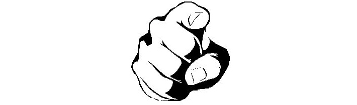 finger pointed at you, stupid